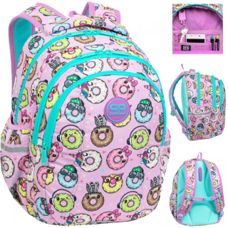 CoolPack viackomorový školský batoh, viacfarebný, 21 rokov